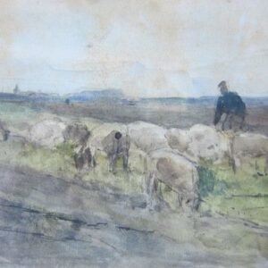 Anton Mauve (1838-1888) – Herder met schapen