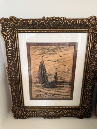 H. W. Mesdag (1831-1915) - Bomschuiten op zee - Image 4