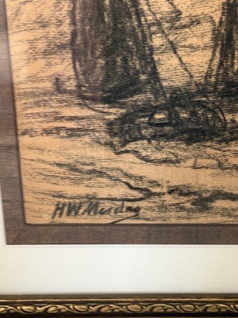 H. W. Mesdag (1831-1915) - Bomschuiten op zee - Image 3