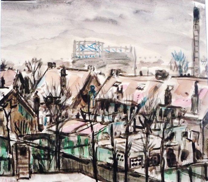 Johannes (Johan) Dijkstra (1896 – 1978); sneeuw in maart - Image 5