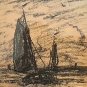 H. W. Mesdag (1831-1915) – Bomschuiten op zee